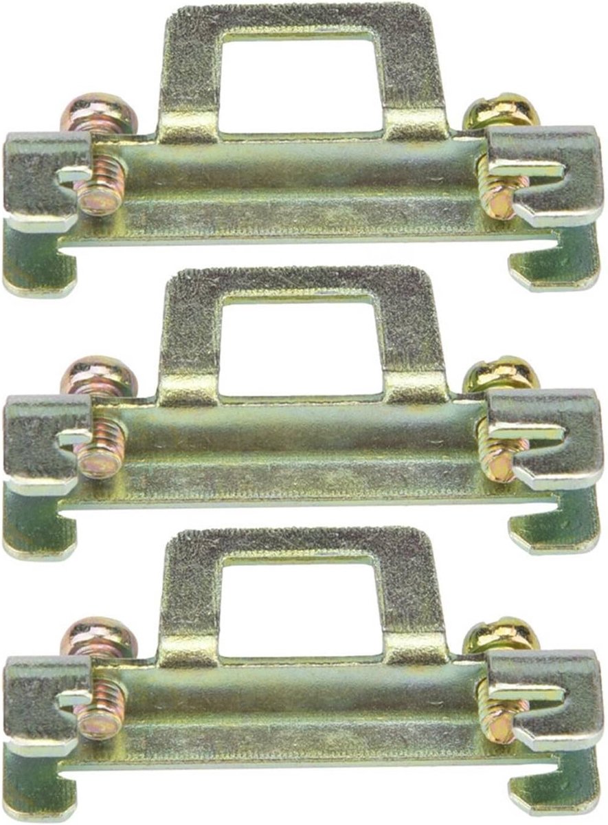 10 Stuks Vaste Klem Bevestigingsclip voor 35mm DIN Rail - Duurzaam Metaal, Montageaccessoires en Klemmen