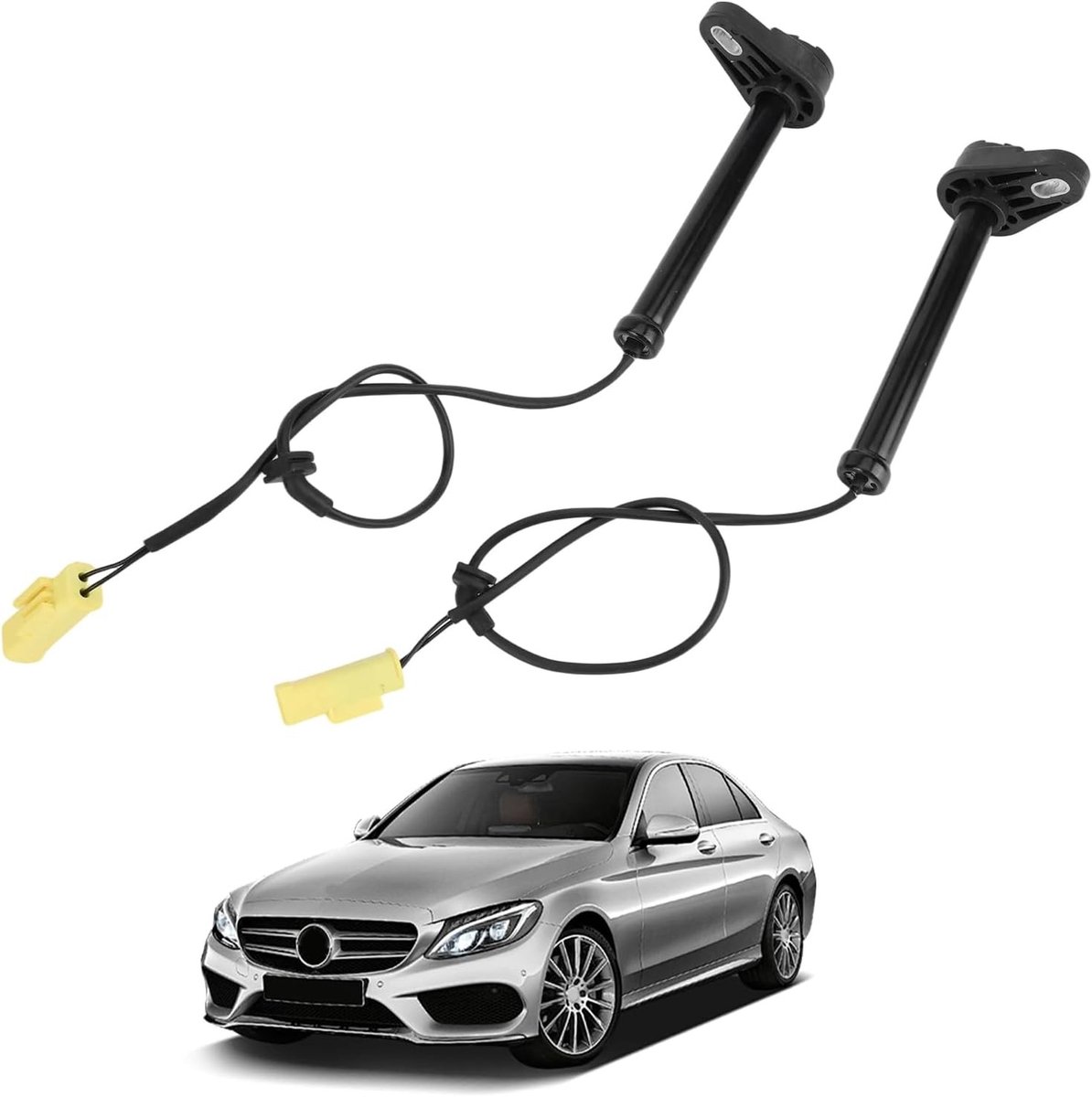 SPHProducts - Bonnet Actuators - E-Class W213 - Compatibel - Metaal - Hinge Control - Voor 2016-2023 - Voorzijde