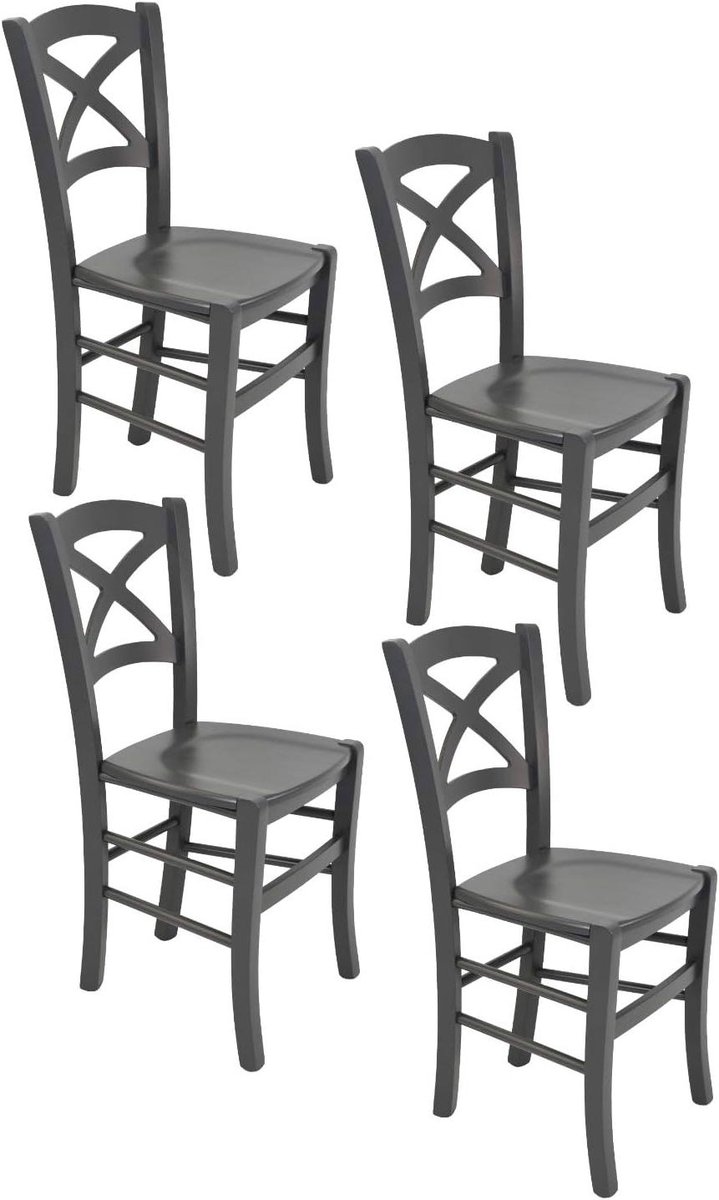 Eetkamerstoelen Set - Stoelen set keuken - Aan tafel zitten - Gemaakt in Italië - Set van
