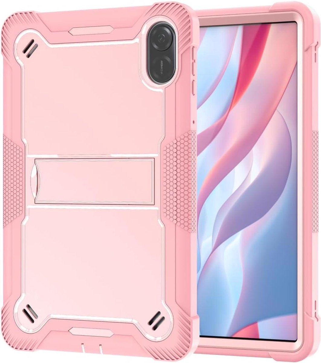 Tablethoes iPad Pro 11 - Hoes met standaard - Bescherming tablet - 3-laags schokbestendig - 11 inch - Roségoud