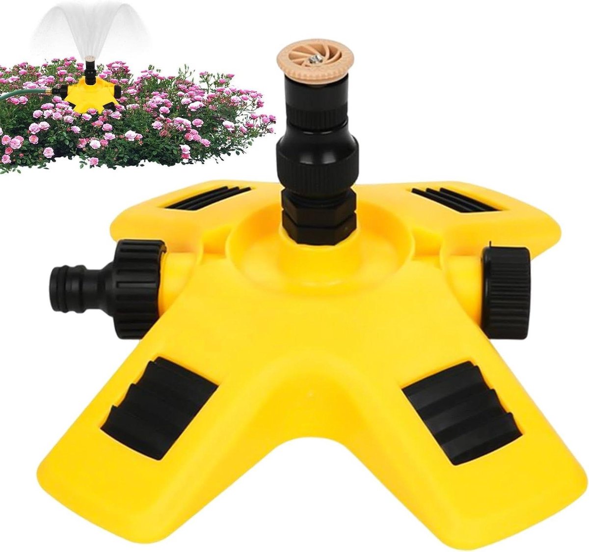 Gazon Sproeier - Beregeningssysteem Sprinkler - Gazon Water Geven - 360 Graden Roterend - 20.2 x 17.7 x 5.8 cm