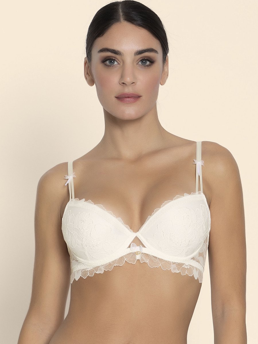 Lise Charmel Sublime Organza Push-up BH Ecru Nacre Wit
