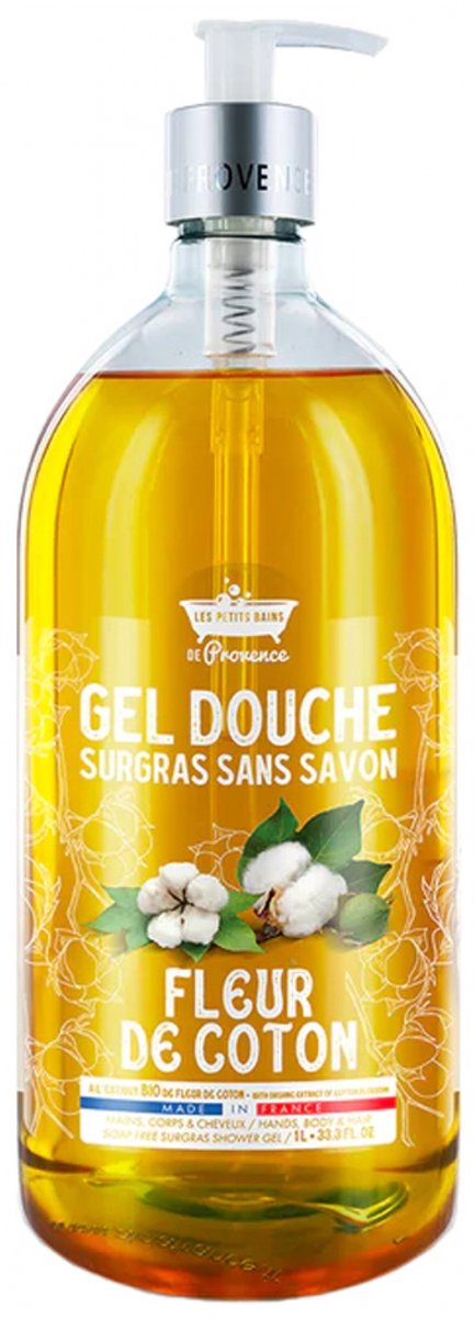 Les Petits Bains de Provence Fleur de Coton Douchegel 1 L