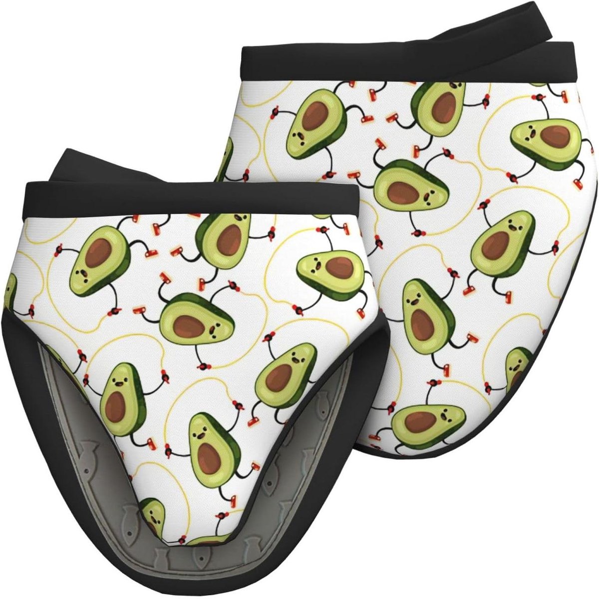 Ovenwanten met Avocado Print - Mini Keukenhandschoenen - Veilig Koken - Hittebestendig tot 260°C - 15.9 cm x 15.9 cm