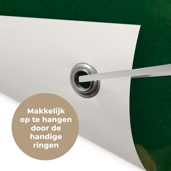 Tuinposter 120x160 cm - Tuindecoratie Kwal - Water - Groen - Poster voor in de tuin - Buiten decoratie - Schutting tuinschilderij - Tuindoek muurdecoratie - Wanddecoratie balkondoek