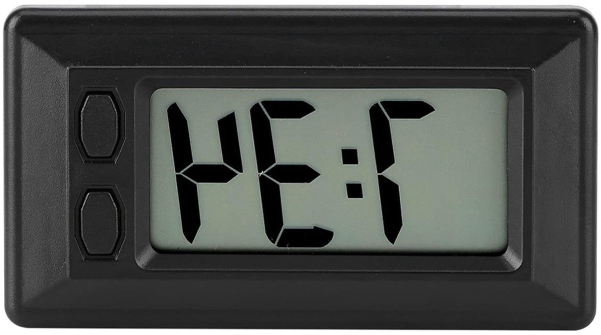 Digitale Dashboard Klok voor Auto's en Vrachtwagens, LCD Klok met Tijd en Datum, Compacte Elektronische Klok voor Auto Interieur en Luchtventilatie