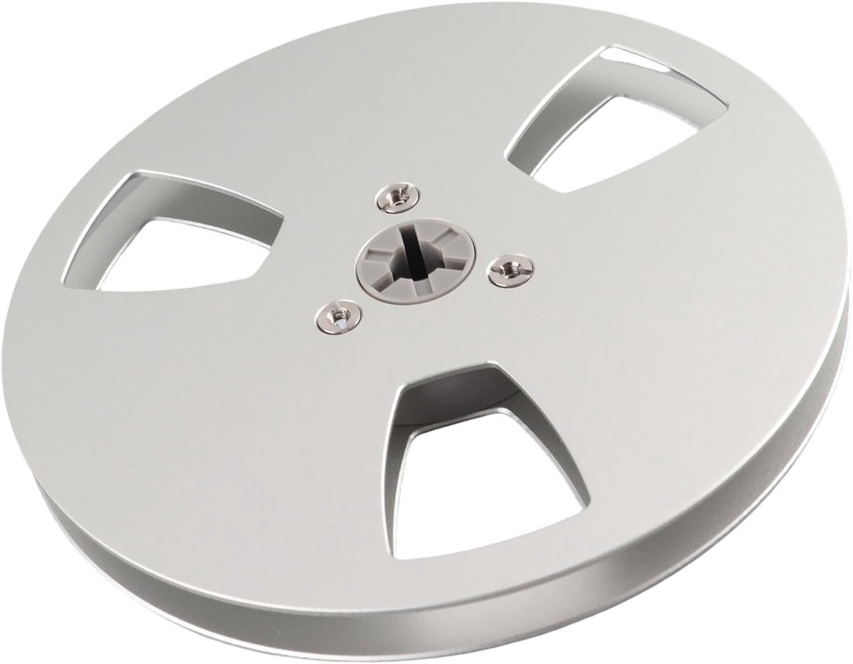 Lege 5 Inch Tape Reel met 3 Gaten, Universele Aluminium Opname Spoel voor Reparatie van Tape Recorders