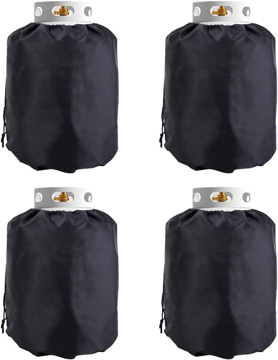 4 Stuks Trekkoord Opbergzakken, Zwarte Stofvrije Polyester Pouches voor Kleding, Schoenen en Reisorganisatie, Herbruikbare Opbergoplossingen 50.8×69cm