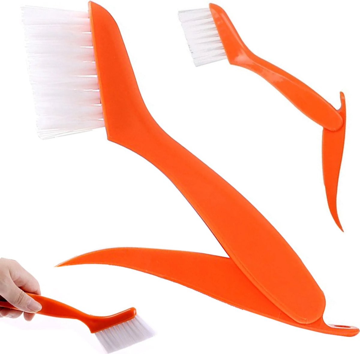 Opvouwbare kierenborstel - Multifunctionele huishoudborstel - Oranje