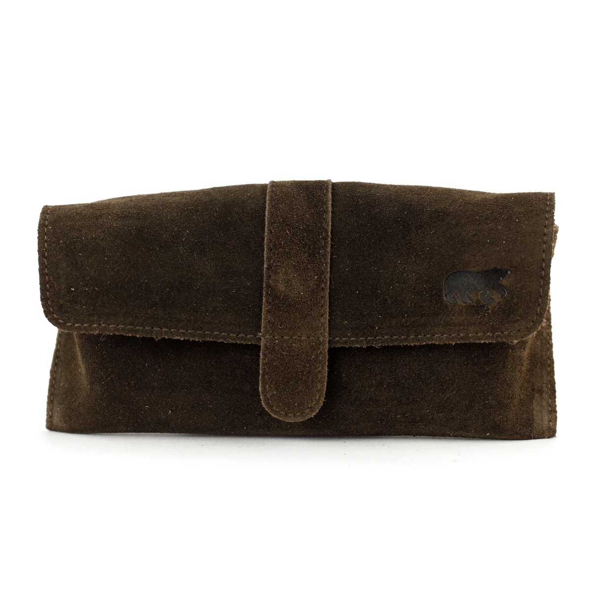 Bear Design Weta Suede Leren Brillenkoker - Bruin