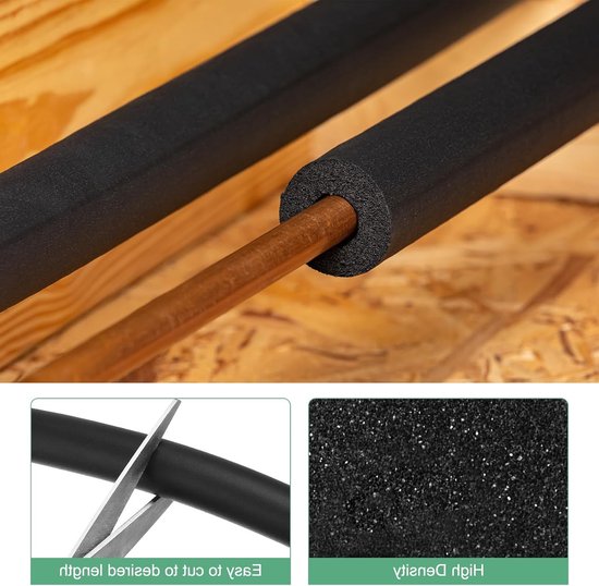 Set van 4 Isolatie Schuim Buizen, 18mm ID, 28mm OD, 200mm Lengte, Flexibel Schuim voor Handgreep Ondersteuning, Gitaarstandaard en Dakdragers — afbeelding 3