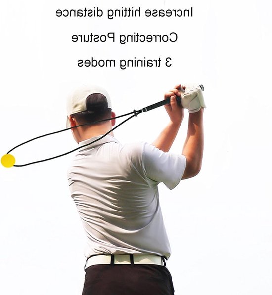 Golf Swing Trainer, Verbeter Swing Speed ​​Nylon Touw Draagbaar Golfwenk Trainer Touw van Merkloos — afbeelding 3