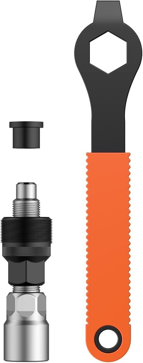 Cranktrekker voor fiets, ideaal voor het verwijderen van crankarmen, pedaalgereedschap, geschikt voor Shimano en ISIS systemen, fietsreparatieset voor vierkante tapers