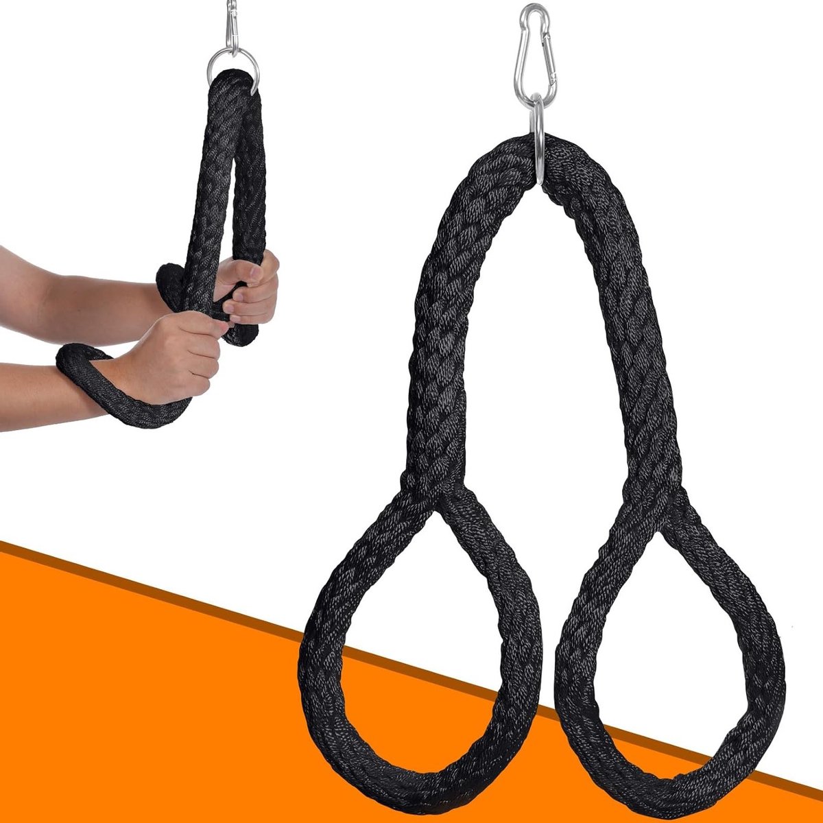 Triceps Touw voor Kabelmachine, Zacht Fitness Touw voor Lat Pulldown en Bicep Curls - Ergonomisch Antislip Ontwerp voor Polsbescherming - Fitness Accessoire voor Thuisgym en Krachttraining, Ideaal voor Spieropbouw en Conditie