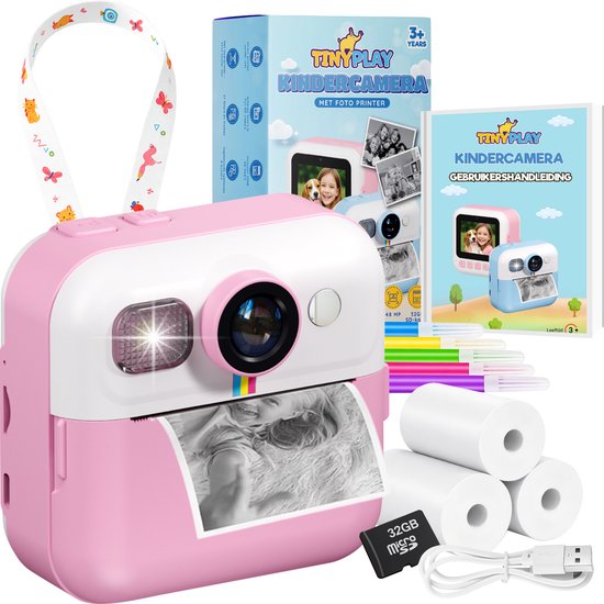 TinyPlay Kindercamera met foto printer