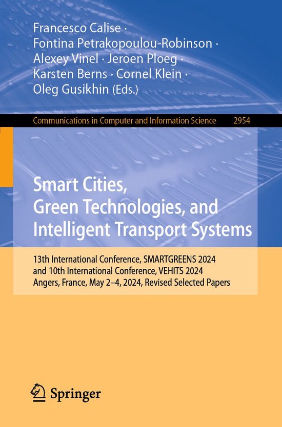 Springer Nature Proceedings Computer Science - Smart Cities, ... - cover