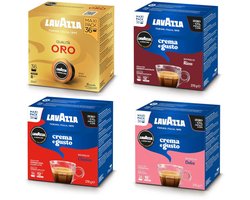 Lavazza A Modo Mio - Qualita Oro - Crema e Gusto Classico - Crema e Gusto Dolce - Crema e Gusto Ricco - Proefpakket - 144 (4x36) Koffiecups
