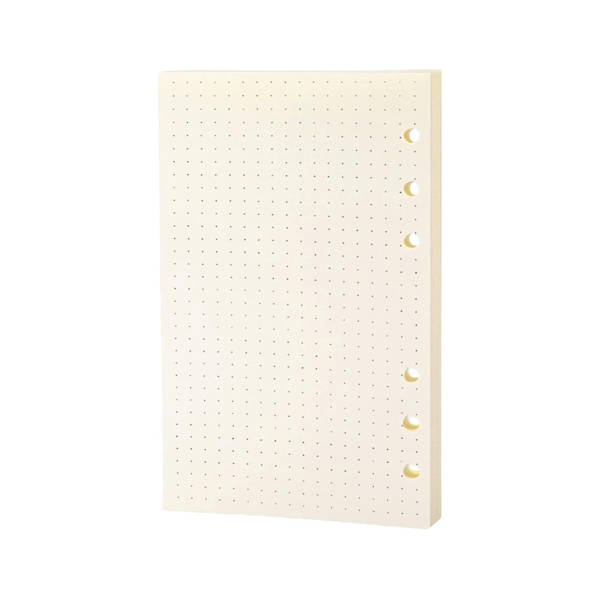 Spiraalnotitieboek navulling voor 6-ring binder, 45 vellen gelinieerd papier, A6 formaat, ideaal voor persoonlijke journals en planners