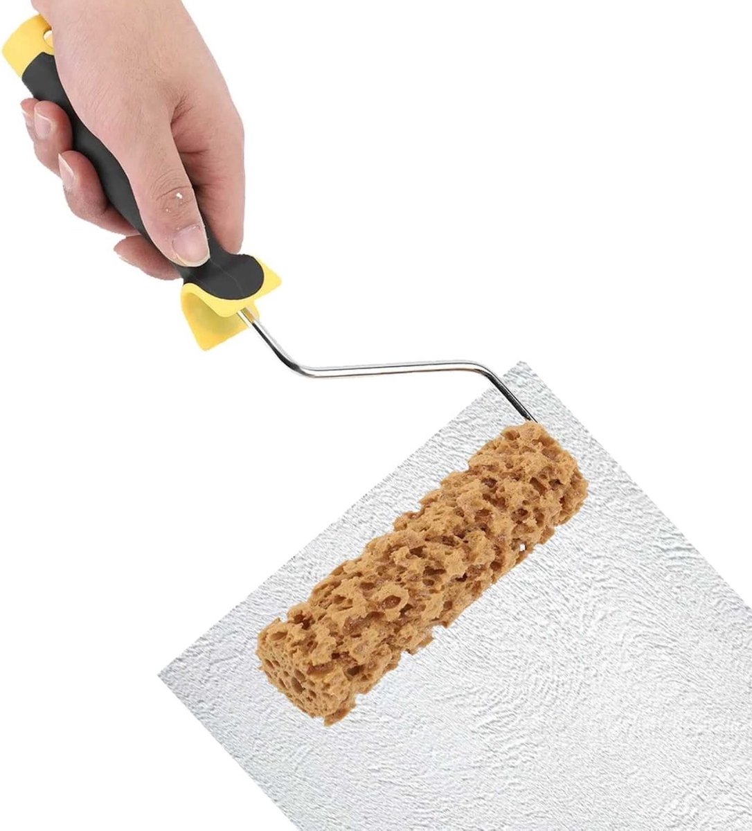 Verfroller met Handvat voor Textuur en Patroon, Ideaal voor Muurdecoratie en Creatieve Schilderprojecten