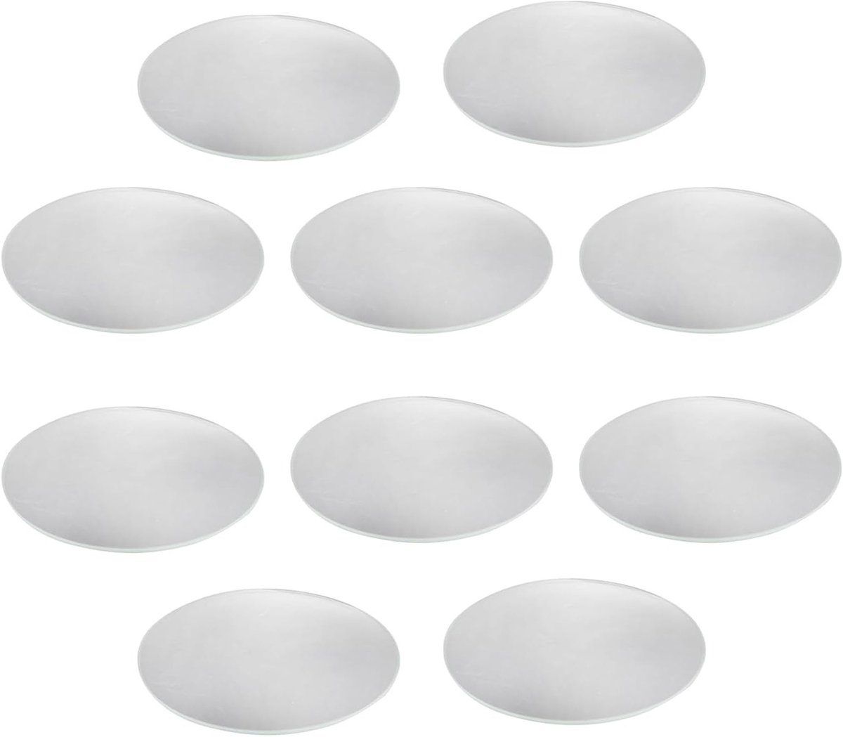 Glazen deksel voor bekers - Set van 10 stuks - 60 mm - Borosilicaatglas - Laboratorium en schoolgebruik - Ideaal voor verdampers en laboratoriumschalen