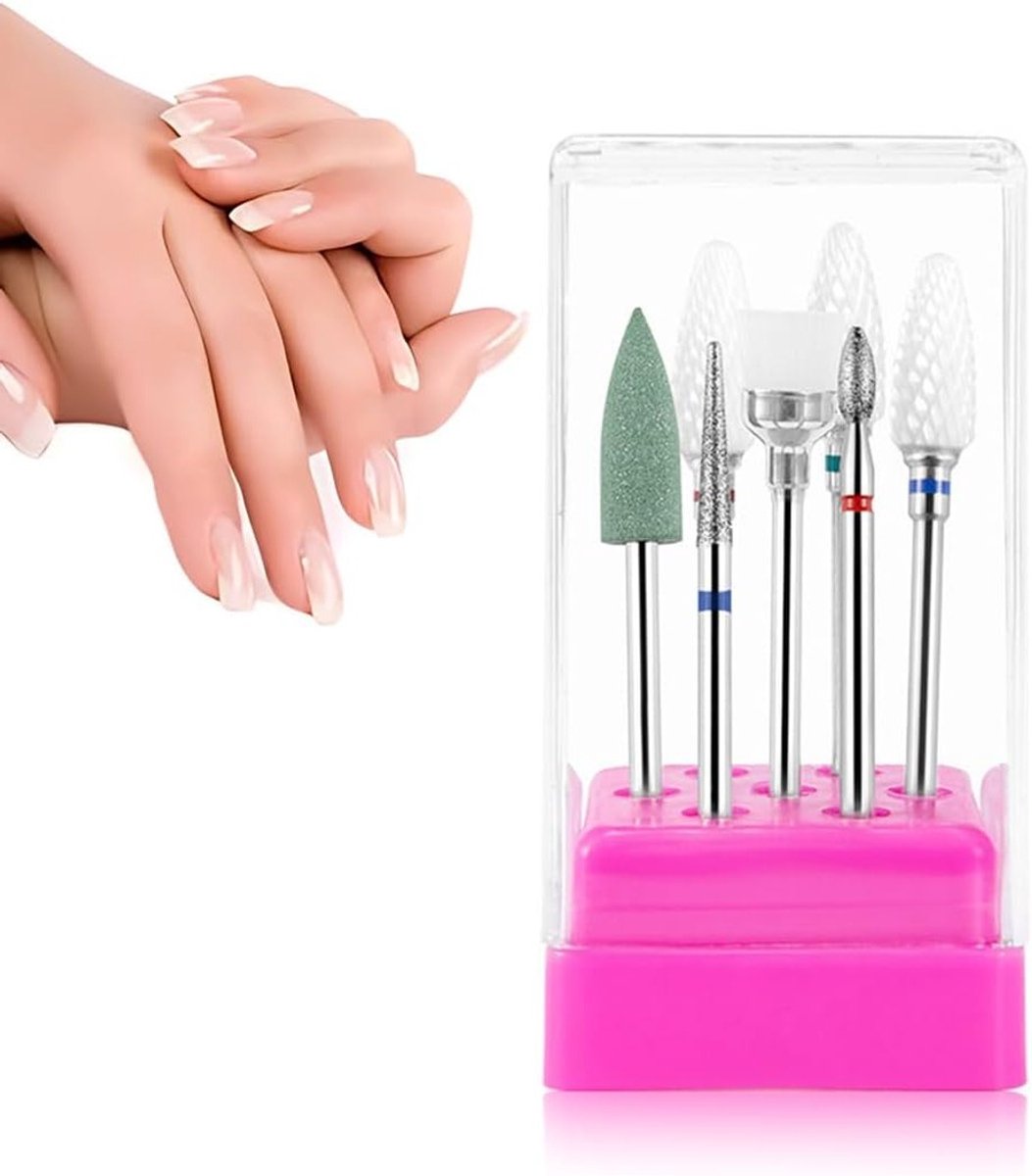 Professionele Nagelverzorgingsset met 7 Stukken - Nagelknipper, Nagelvijl en Keramische Scherpen voor Manicure en Pedicure