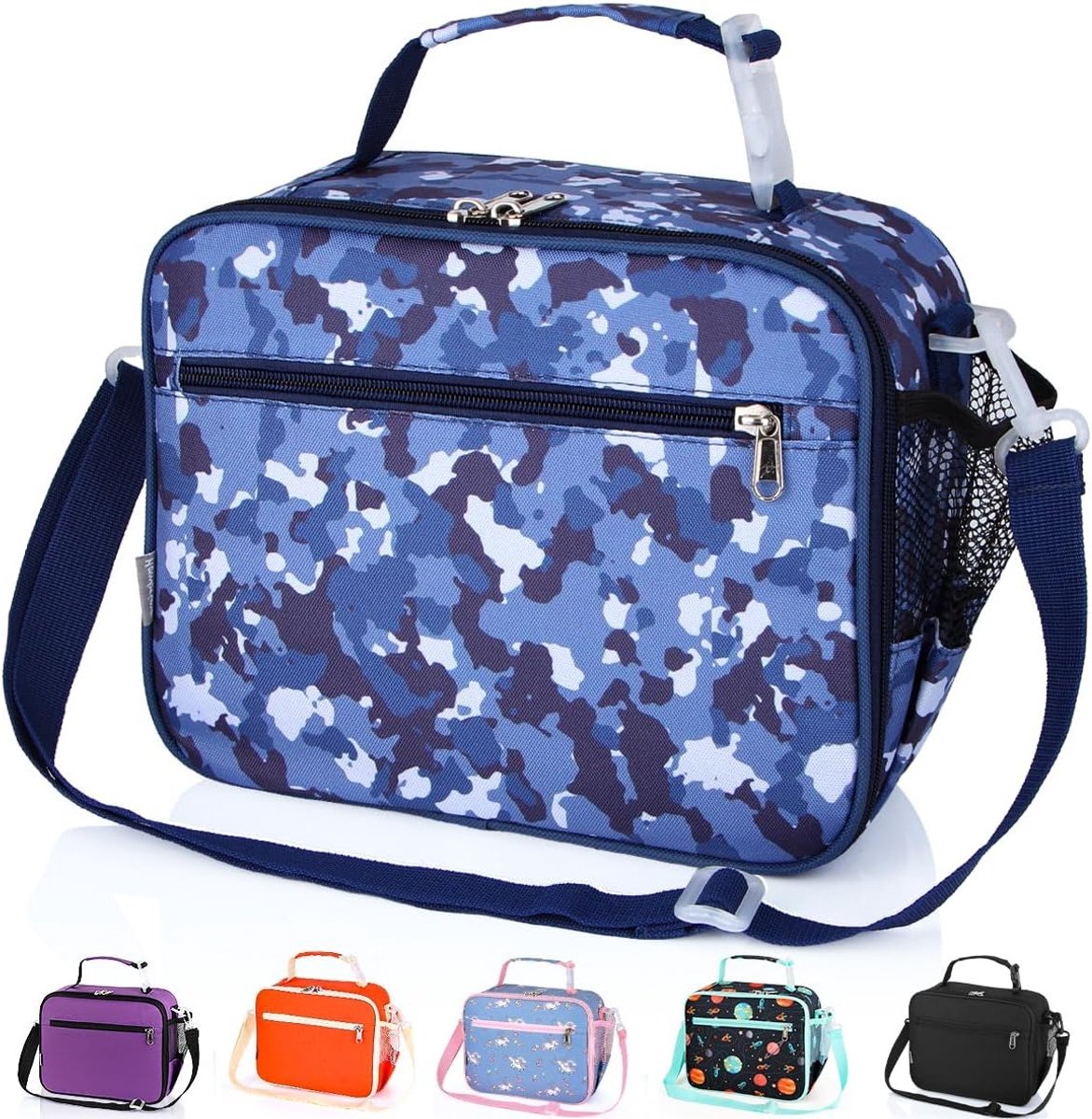Thermische Lunchtas voor Kinderen en Volwassenen, Waterdichte Koeltas met Verstelbare Strap voor School, Werk en Picknick