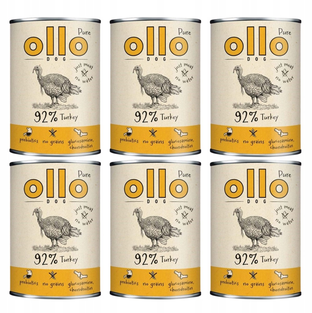 ollo OLLO Pure - Hondenvoer - 6x850g - Graanvrij - Hypoallergeen