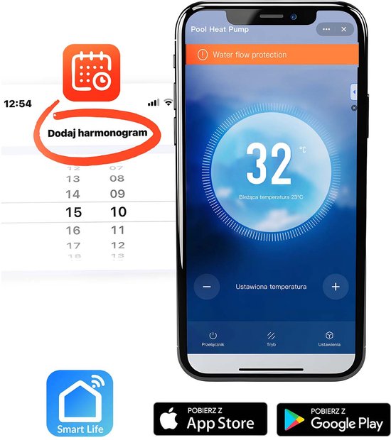 Humberg HM-910 Serie - Warmtepomp voor Zwembad - 5kW - Bluetooth Bediening - Energiebesparend — afbeelding 4