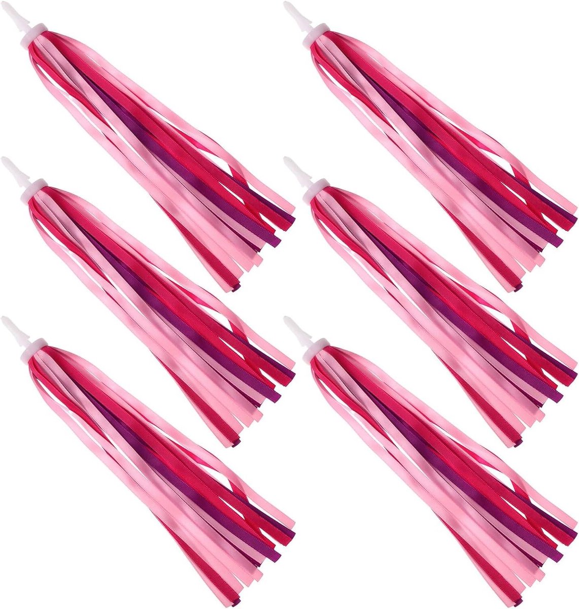 Kinderfiets Streamers Stuur Kwastjes Fiets Decoratie Universele Bevestiging 6 Stuks Kleuren