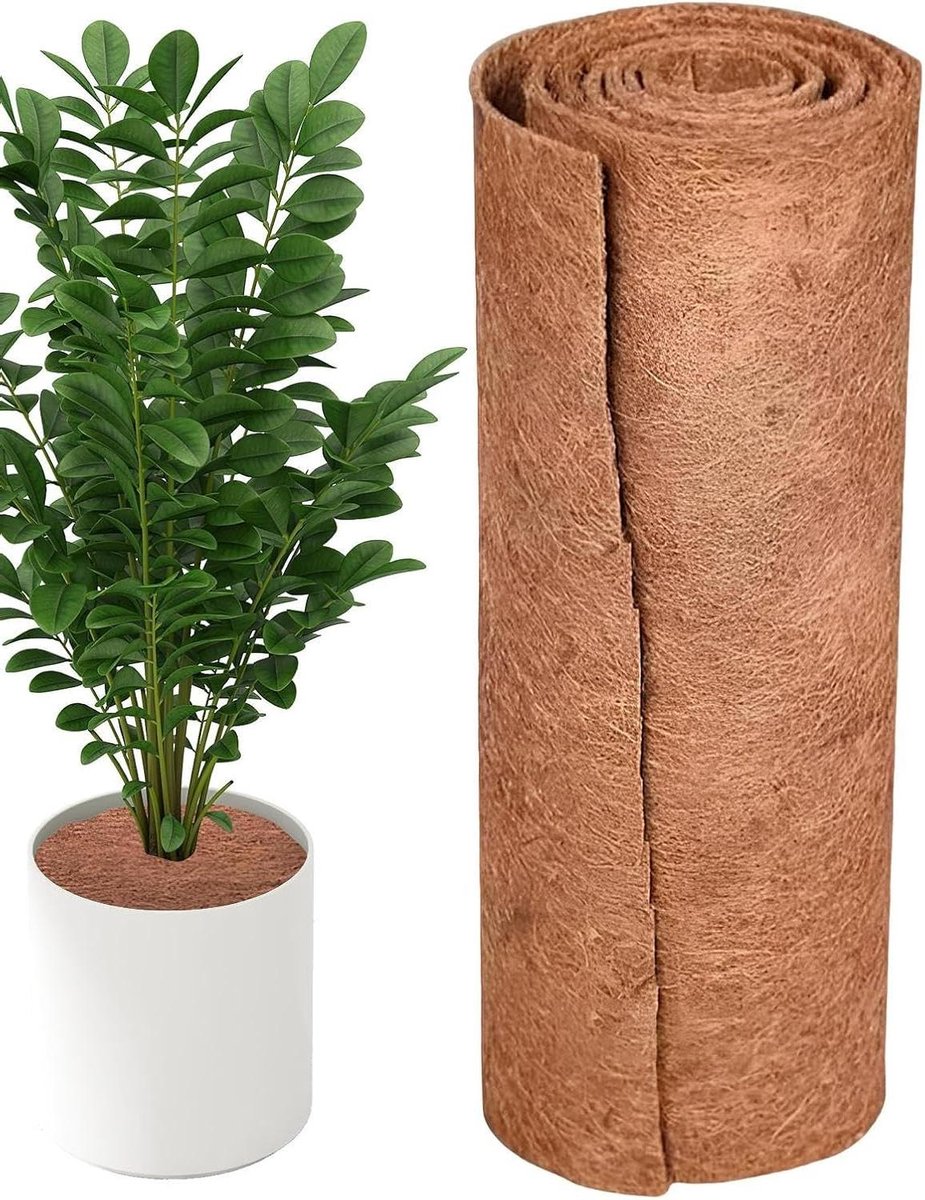 Kokosvezel Voering - Plantenbak Vulling - Tuin Decoratie - Ademend en Waterdoorlatend - 30x100 cm - Bruin