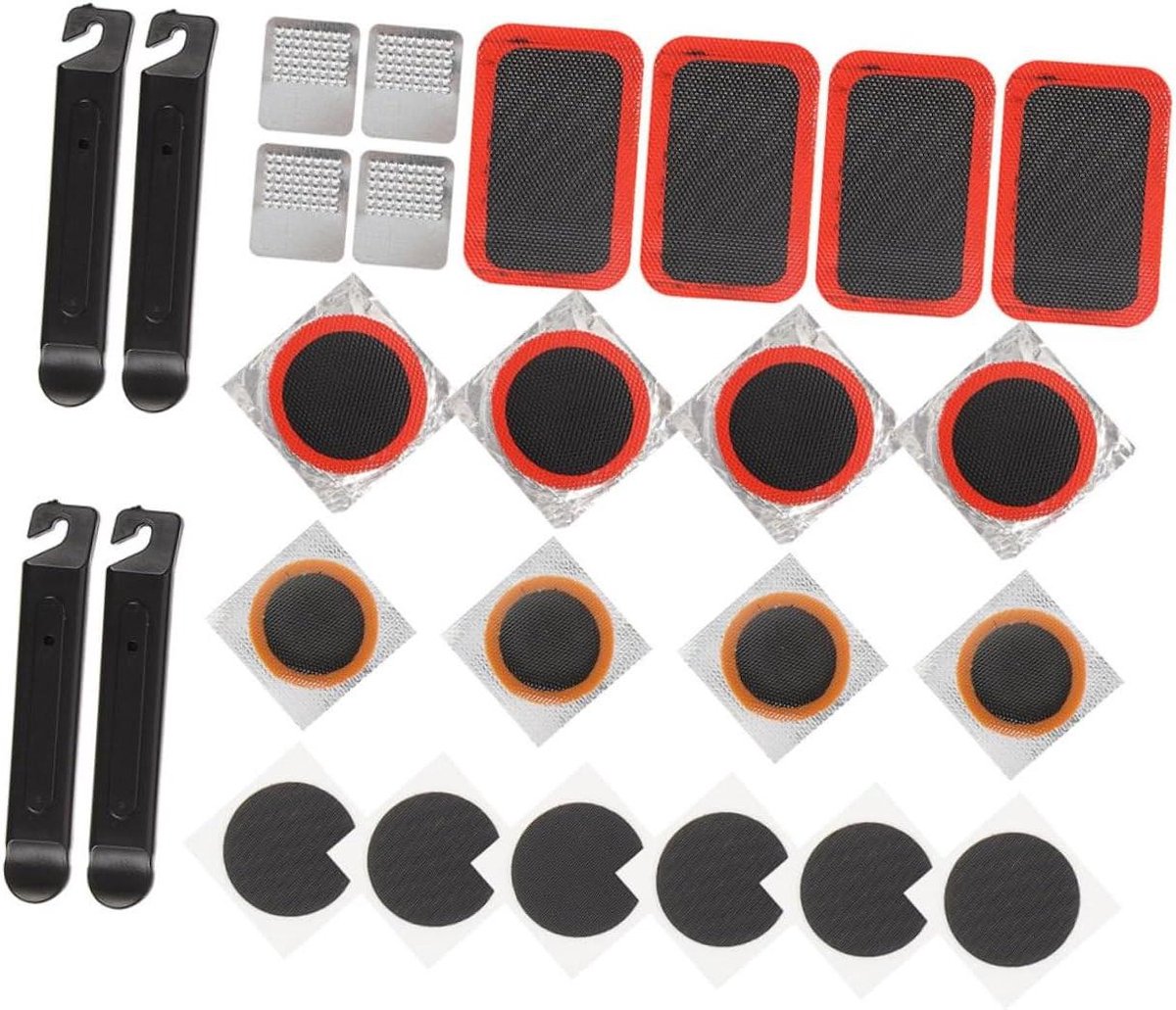 Reparatieset Fietsbanden - Bandenplak Set - Onderweg Repareren - Lijmvrije Reparatie - 6.7 cm - As Shown