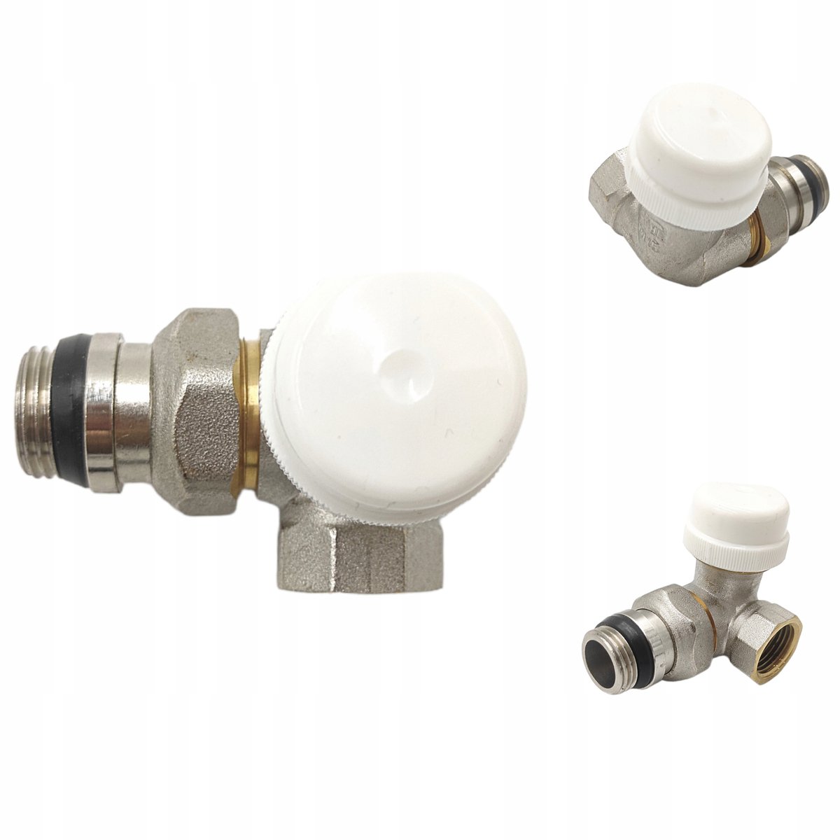 Thermostatische Hoekradiatorafsluiter 1/2" Rechts