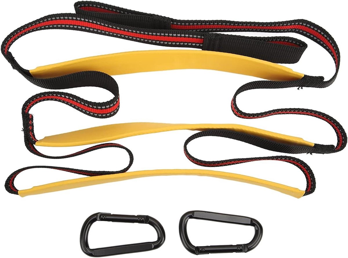 Boottouwladder - Instapladder - Veilig instappen - Anti-slip treden - 3 treden - Zwart