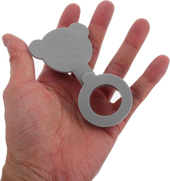 Baby Bad Stop - Lekvrije Dop - Veilig Baden - Universele Pasvorm - 2 Stuks - Grijs — afbeelding 4