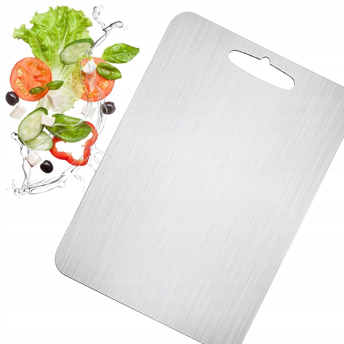 Dubbelzijdige Snijplank RVS 304 - 29x20cm - Duurzaam & Hygiënisch