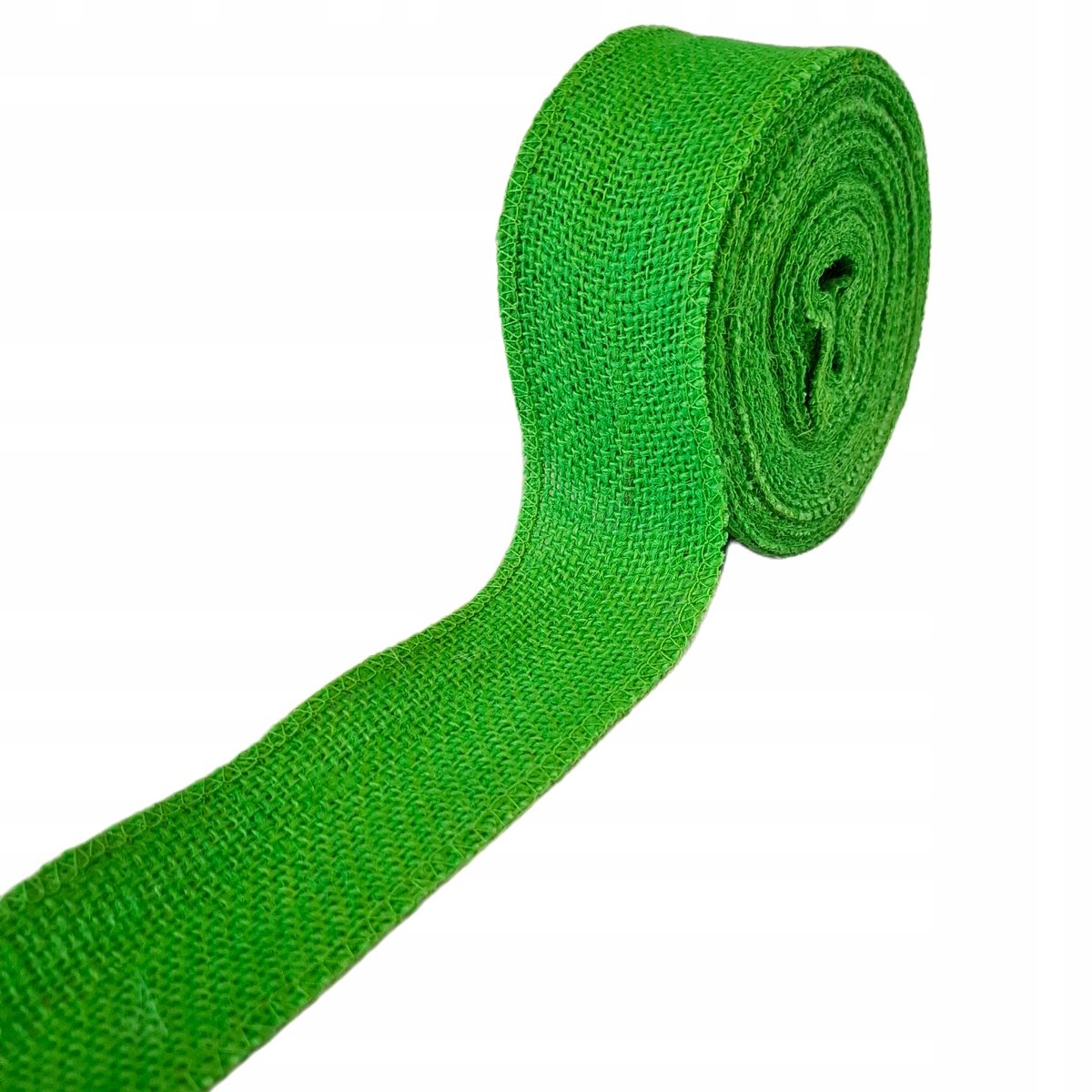 Groene Jute Lint - 5cm Breed, 10m Lang - Natuurlijk & Duurzaam