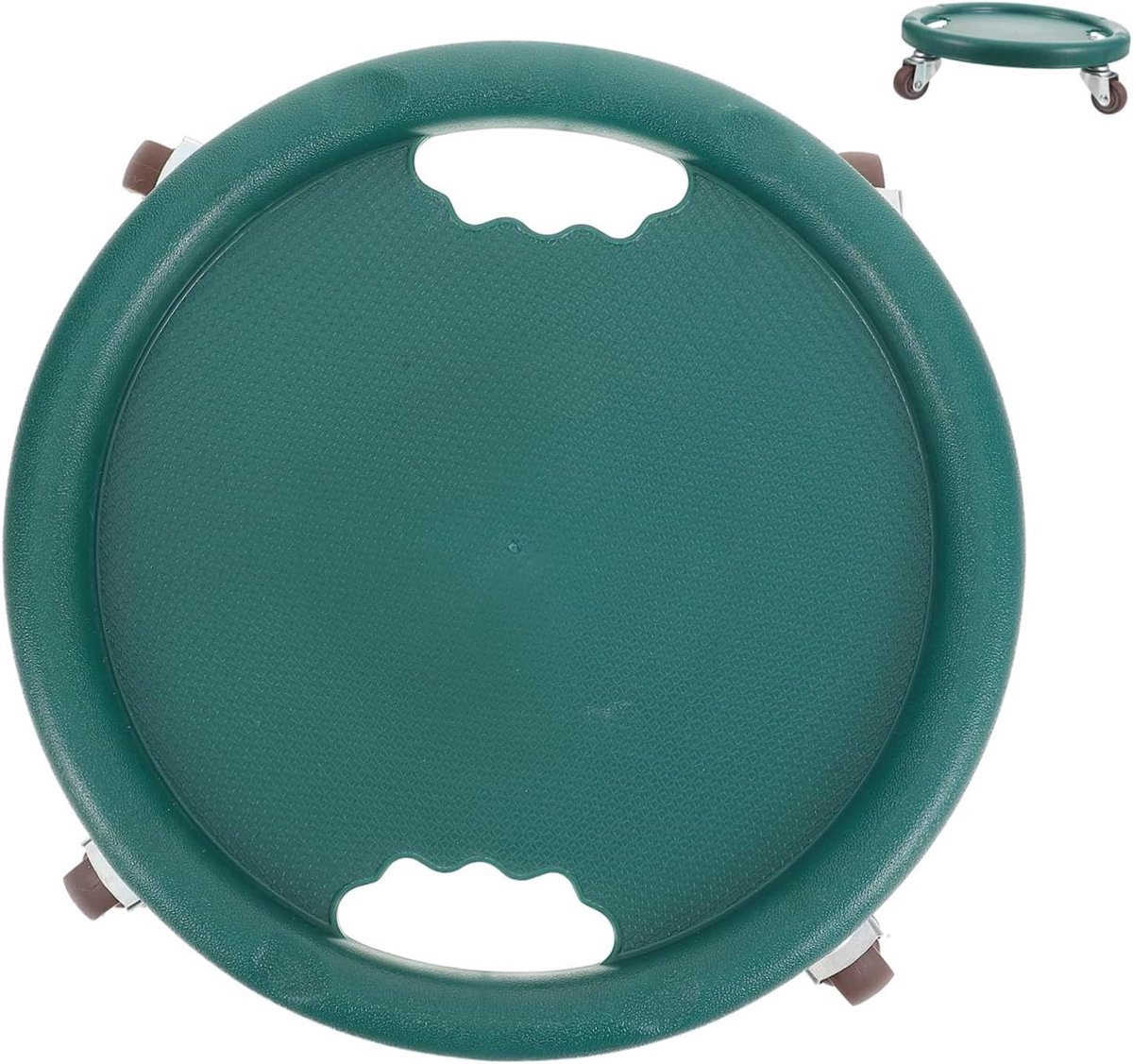 Buikspierroller Vierwiel - Core Trainer - Thuis Krachttraining - Stil Mechanisme - 28 x 28 cm - Groen