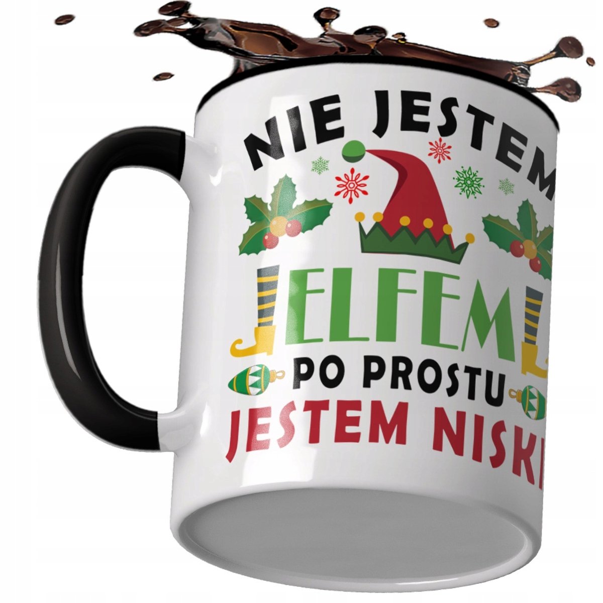 Keramische Kerstmok Elf - Cadeau voor Kerstmis
