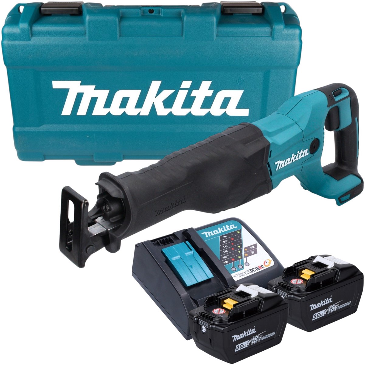Makita DJR 186 ZK accu reciprozaag 18 V + koffer - zonder accu, zonder oplader
