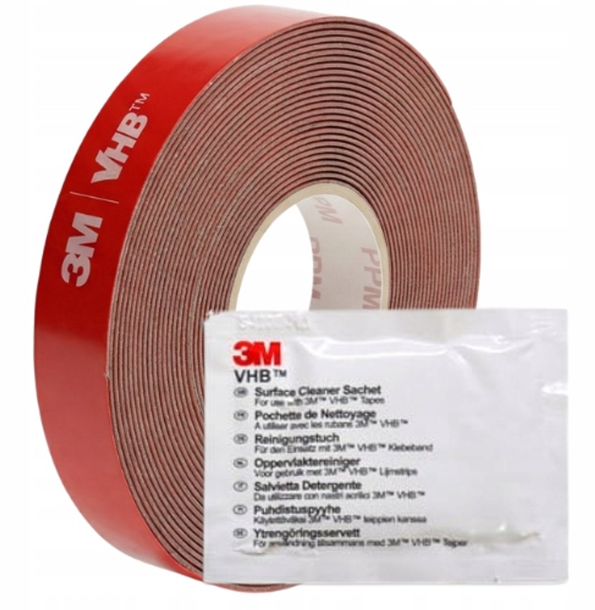 3M VHB GPH-110 Dubbelzijdige acryltapes 15mm x 3m + reiniger