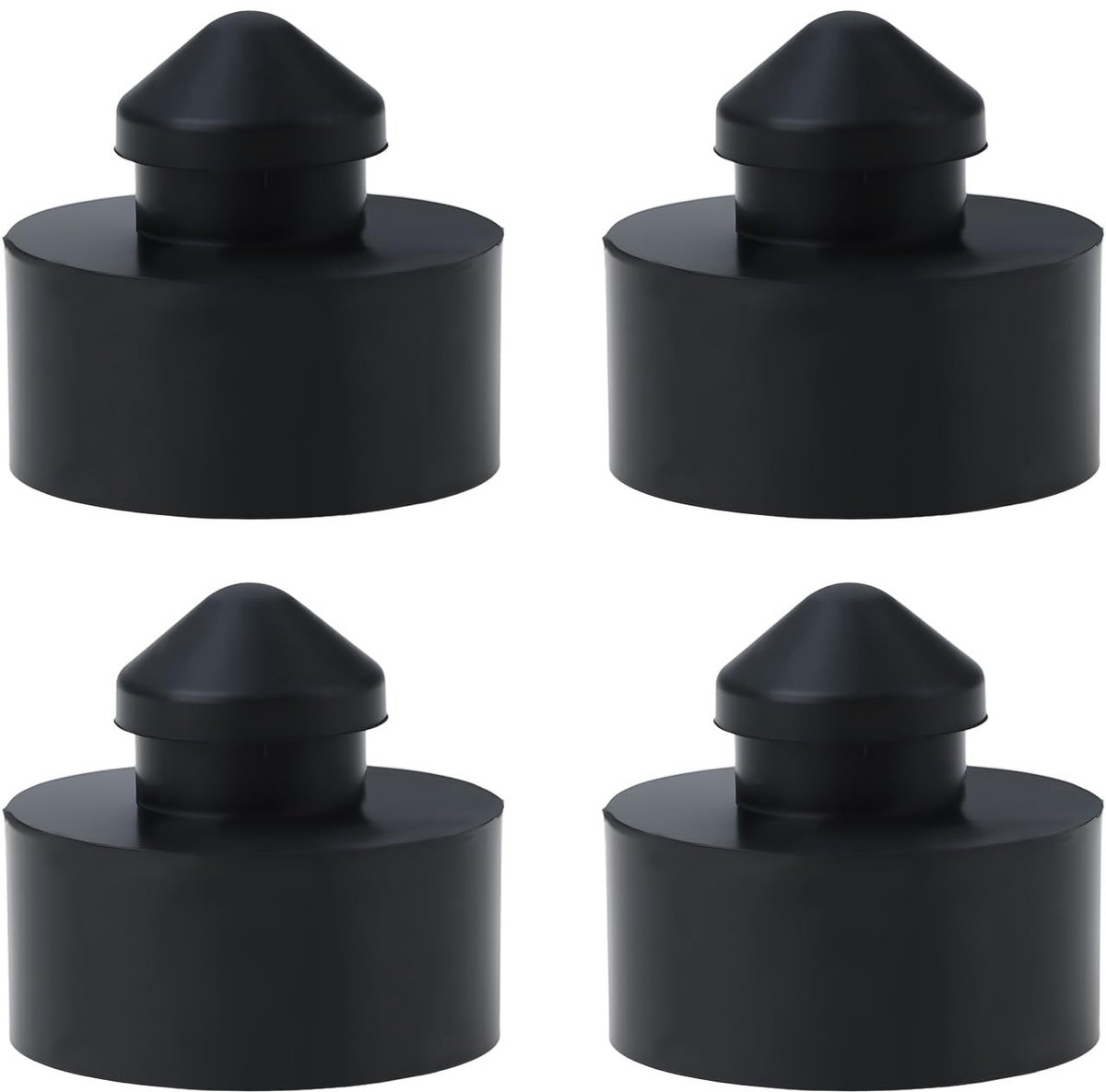 Dailygoods- Seat Bump Stoper - 4 Stuks - Duurzaam Rubber - Trillingsdemping - Compatibel met Suzuki - Buitendiameter 22mm - Hoogte 20mm - Rubber Buffer