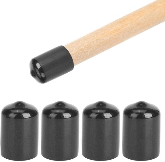 JHUBERS- Biljart Cue Tip Beschermhoes - 10 Stuks - Rubber - Duurzaam - Vochtbestendig - Snooker Accessoire - Keu — afbeelding 2