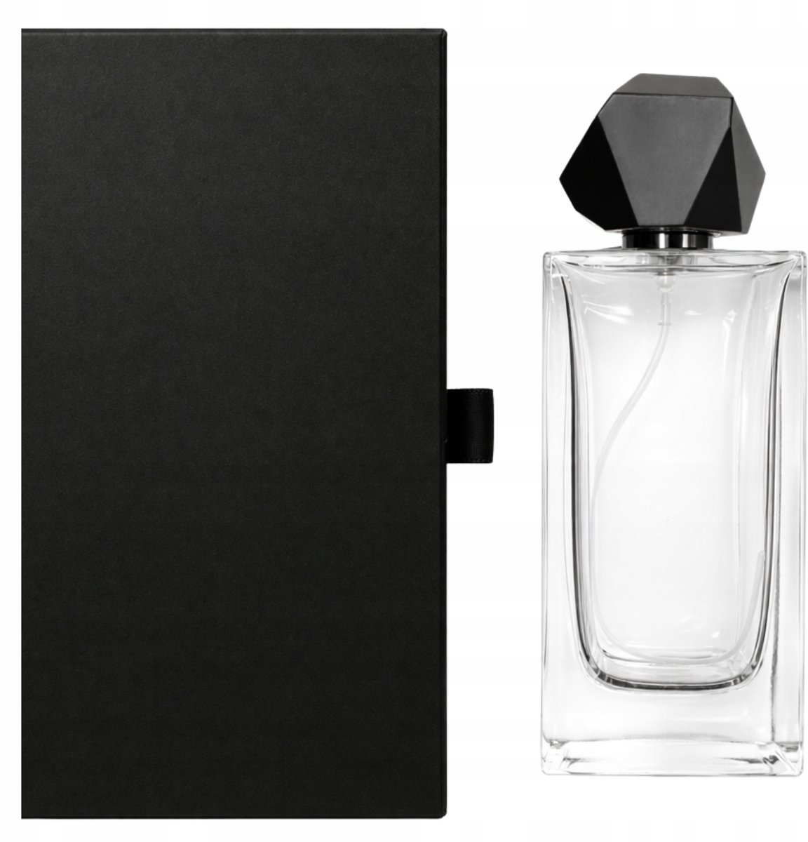 Velar Glazen Parfumfles 100ml met Zwarte Dop & Luxe Cadeaubox