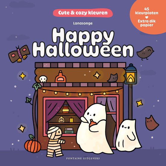 Cute & cozy kleuren - Happy Halloween - cover