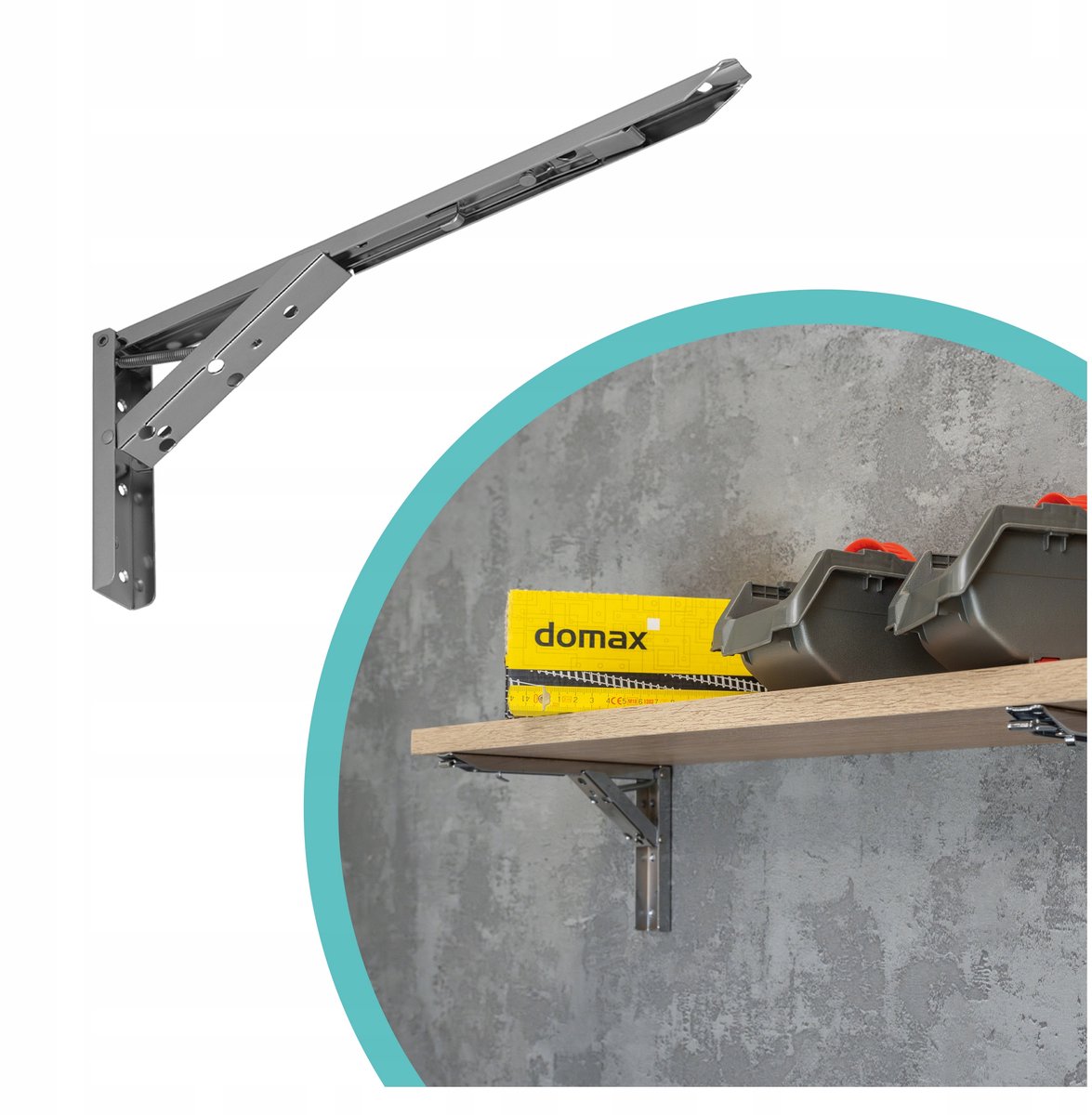 Opvouwbare Plankbalken 35cm - Sterk & Chroom