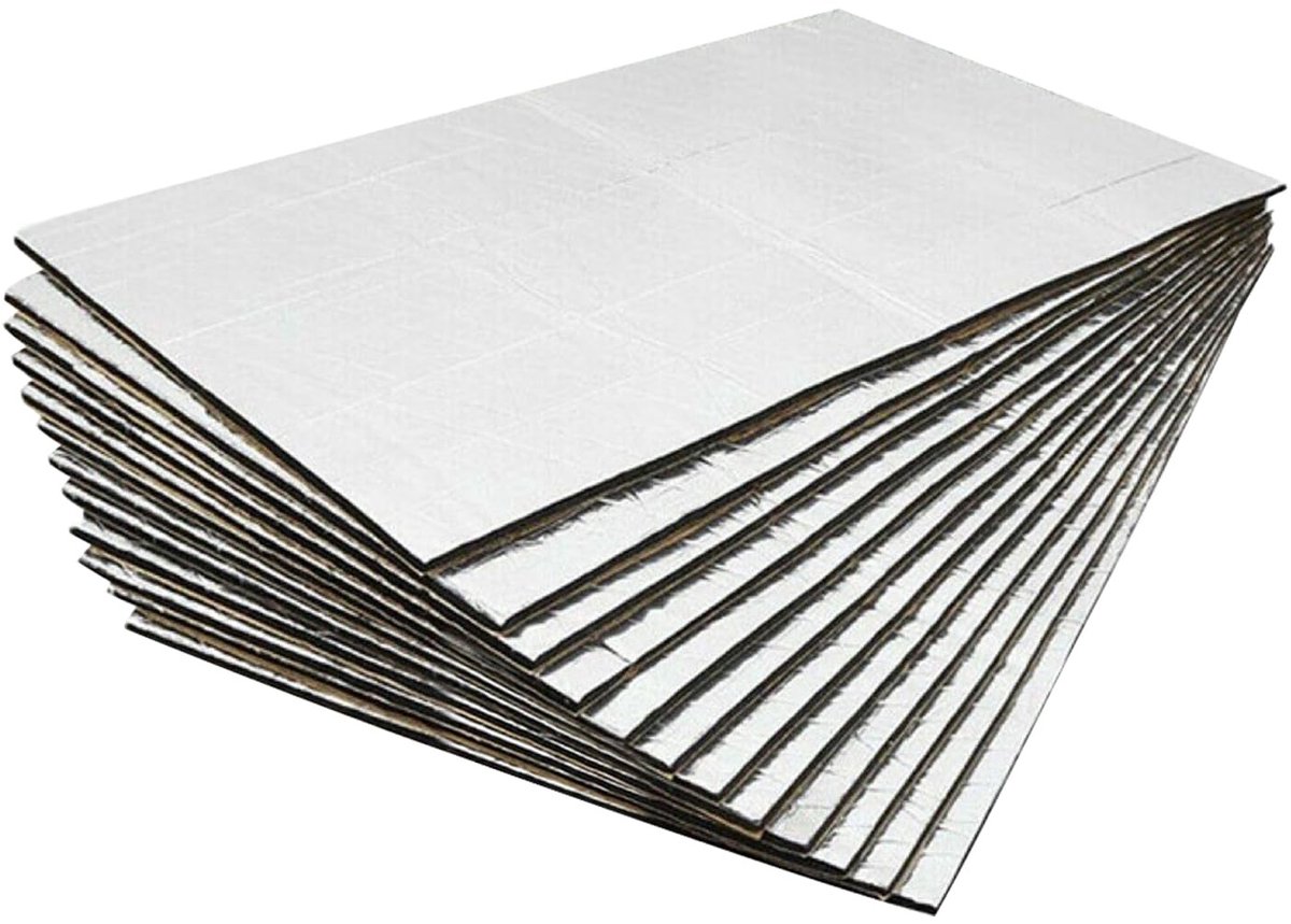 Dailygoods- Geluidsisolatie Mat - 12 Stuks - Zelfklevend - Geluidsisolatie Auto - Geluidsdemper - Noppenschuim - Afmetingen 250 x 180 x 5 mm