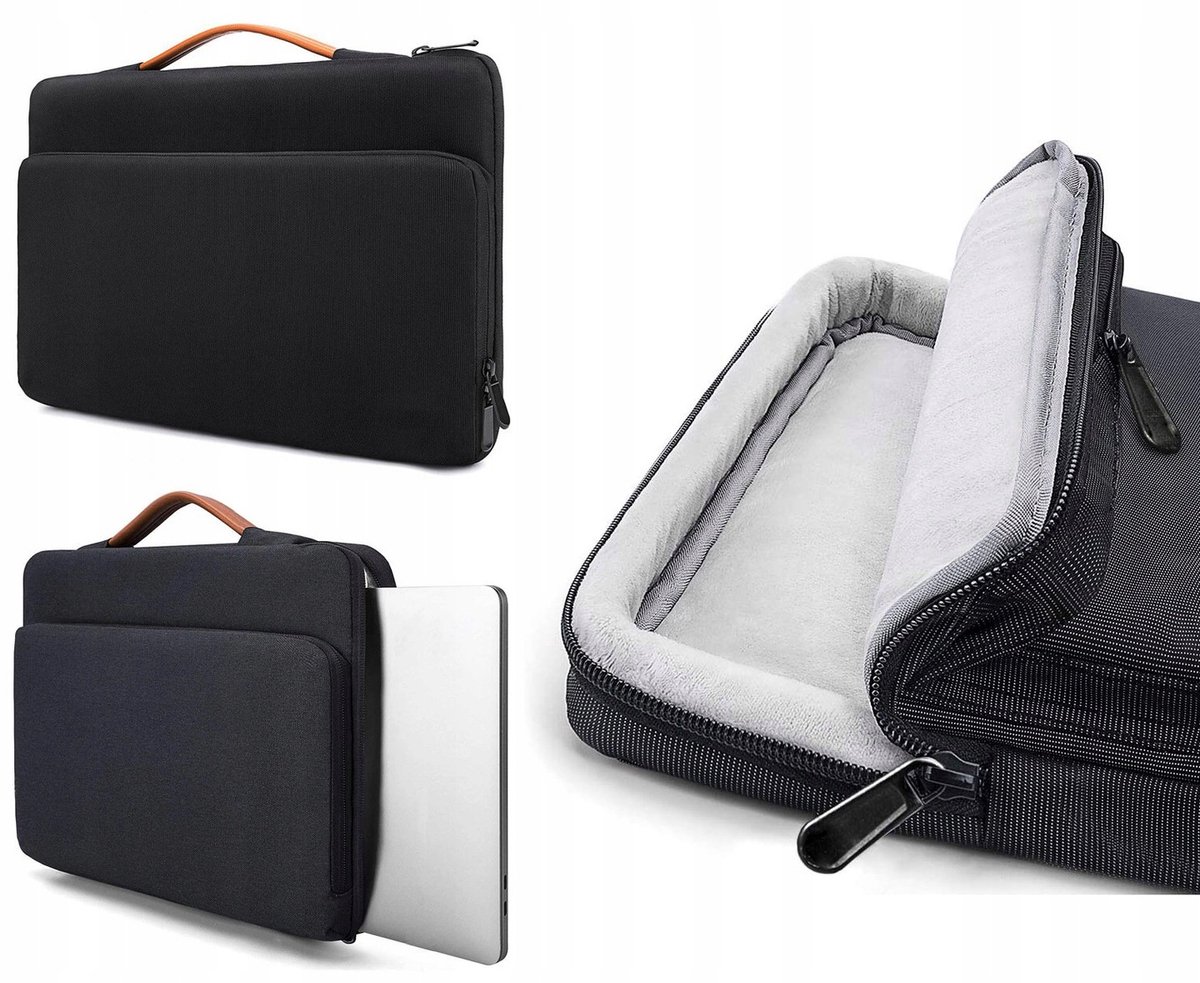 Nylon Laptop Hoes 13-14 inch met Extra Vak