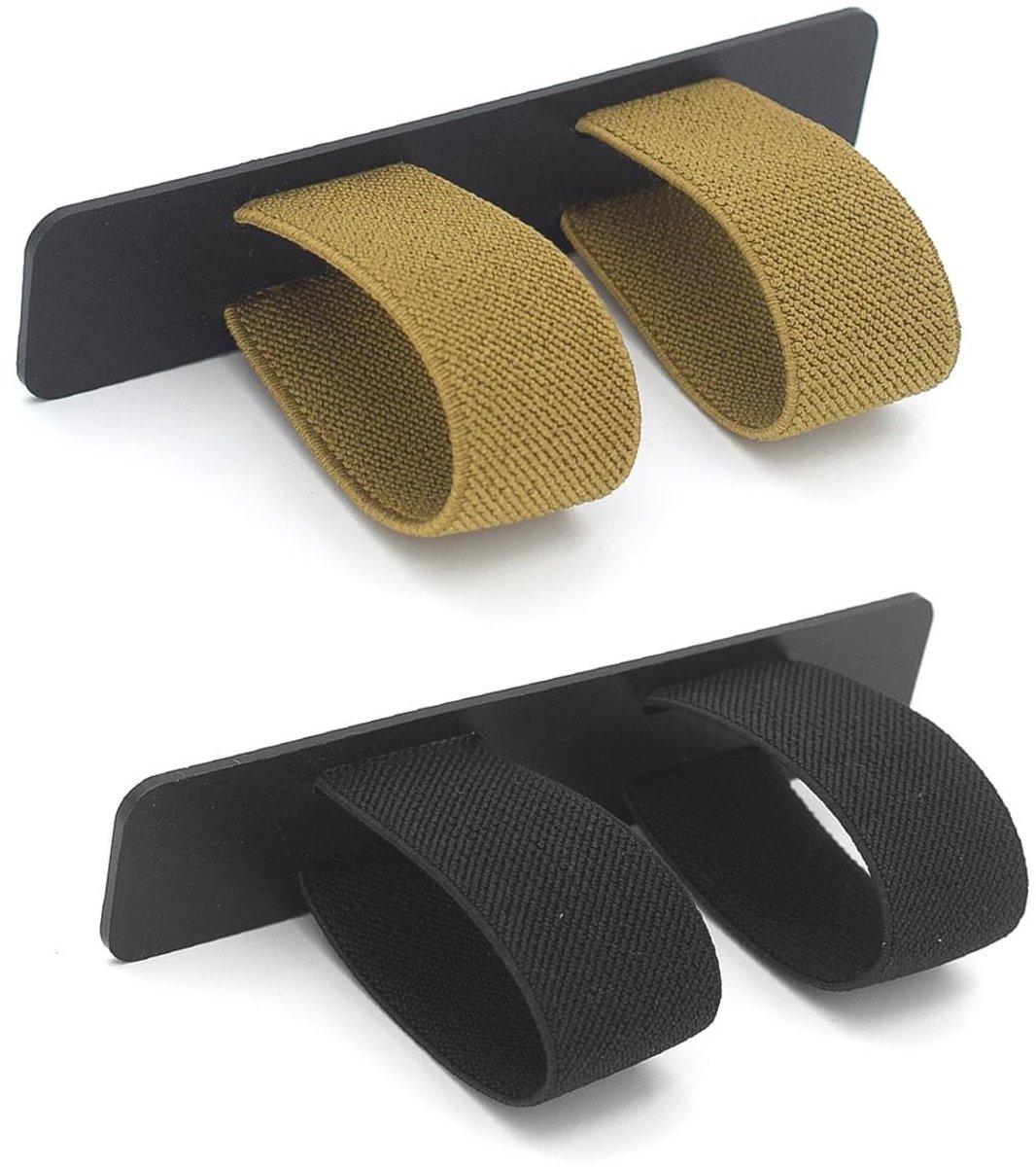 Dailygoods- Rugzakbevestigingen Universele maat - Elastische Bevestigingsriemen - Buitenuitrusting - 2 Stuks - Duurzaam - Stabiel Platform - Rugzakriemen