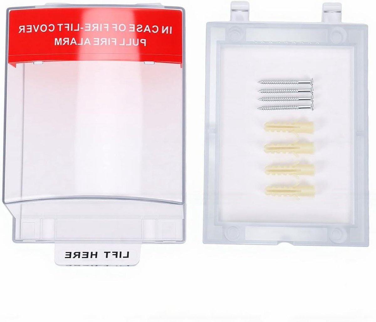 Alarm Knop Afdekking - Noodschakelaar Beschermer - Onbedoeld Drukken Voorkomen - Regen En Stof Dicht - 13.5 x 18 cm