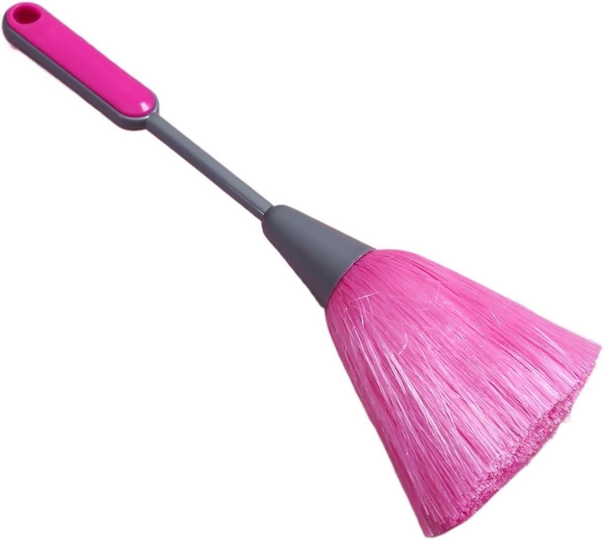 Stofzuiger huis auto - Reinigingsgereedschap interieur - Stofvrij maken - Lange handgreep - 26 cm - Roze